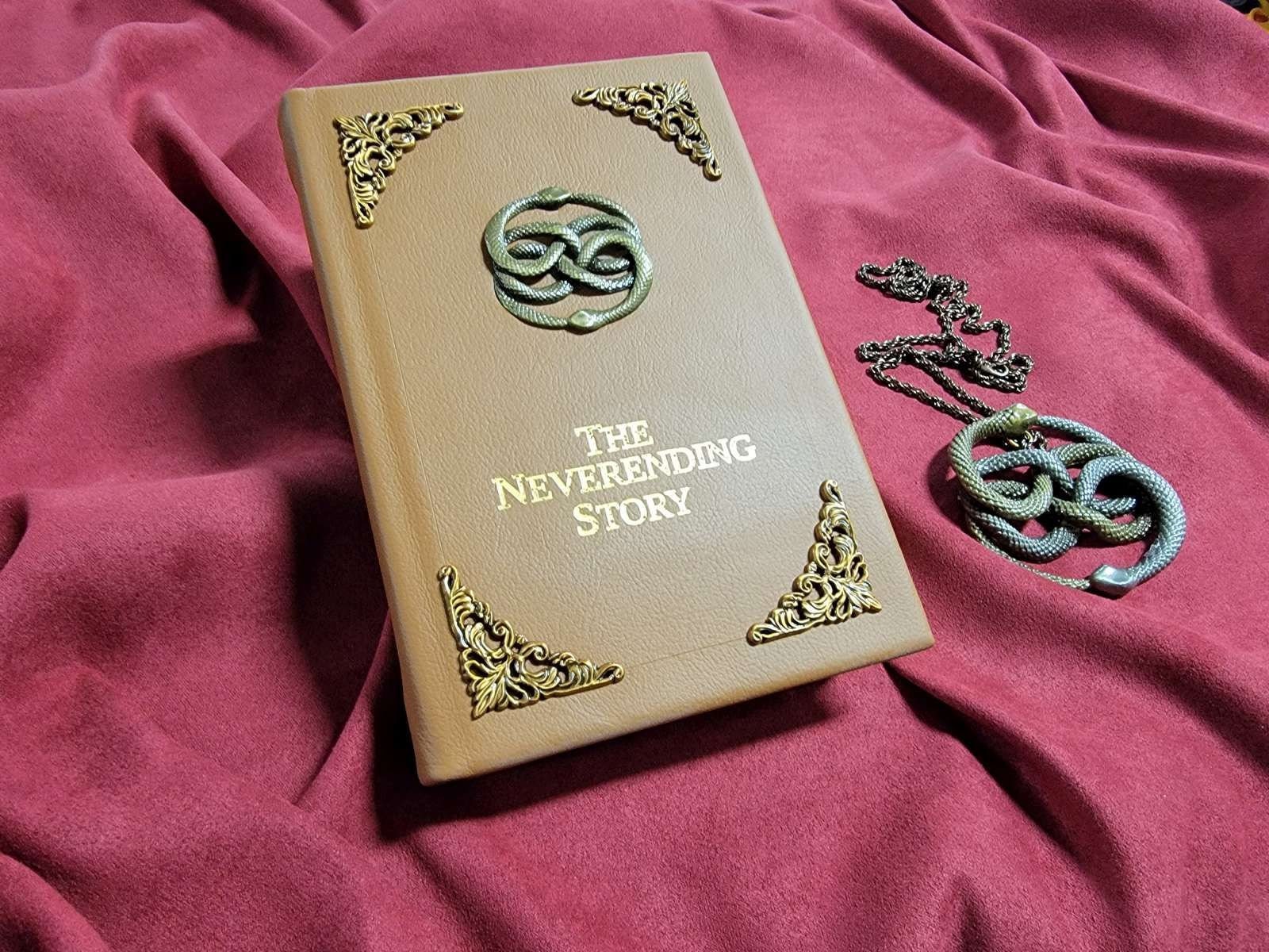 The Neverending Story Book Replica Leatherbound Prop Replica inspired by the  Neverending Story -  Sweden