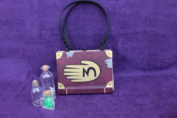 Gravity Falls Journal 3 Book Replica Hand Bag Custom Book / Clutch / Purse  / Satchel inspired by Dipper Pines' Journal 