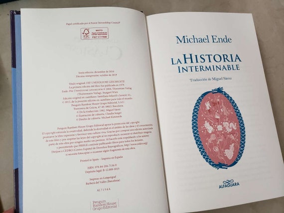 La Historia Interminable Español Leatherbound Book Prop Replica