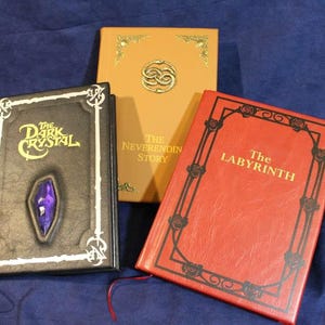 Labyrinth, The Dark Crystal, & The Neverending Story - Special Collector's Edition Novelization Leatherbound Book Set