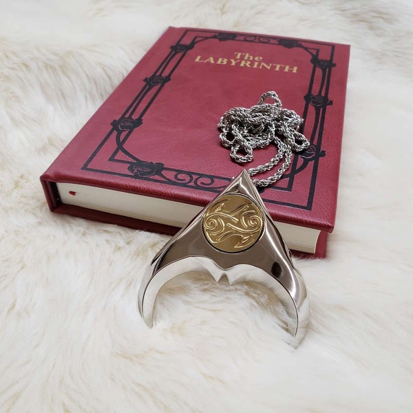 Stor Goblin King Jareth Labyrint Replika Hängsmycke - Massiv Gjuten Metall