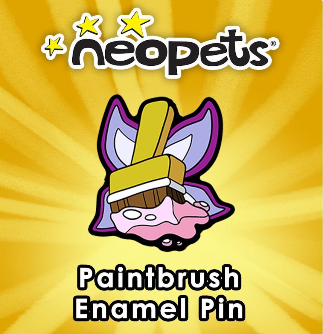 Neopets Paintbrush Enamel Pins V2 officially Licensed Etsy