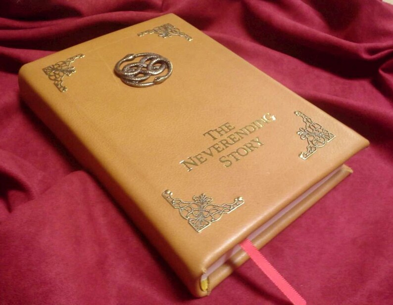 The Neverending Story Book Replica Leatherbound Prop Replica Etsy