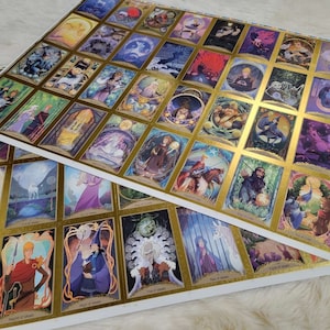 Das letzte Einhorn-Tarot-Deck – ungeschnittene, folierte Kartenblätter, signiert vom Autor (SELTENES Sammlerstück!)