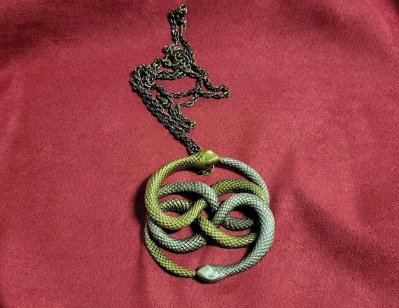 Gothic Vintage Snake Hollow Pendant Necklace Bohemian - Temu