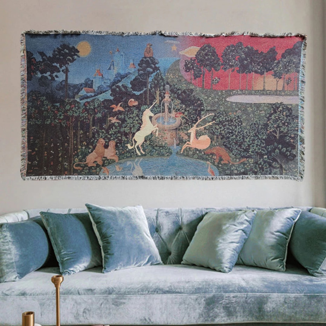 The Last Unicorn Official Woven Wall Tapestry - Etsy Australia