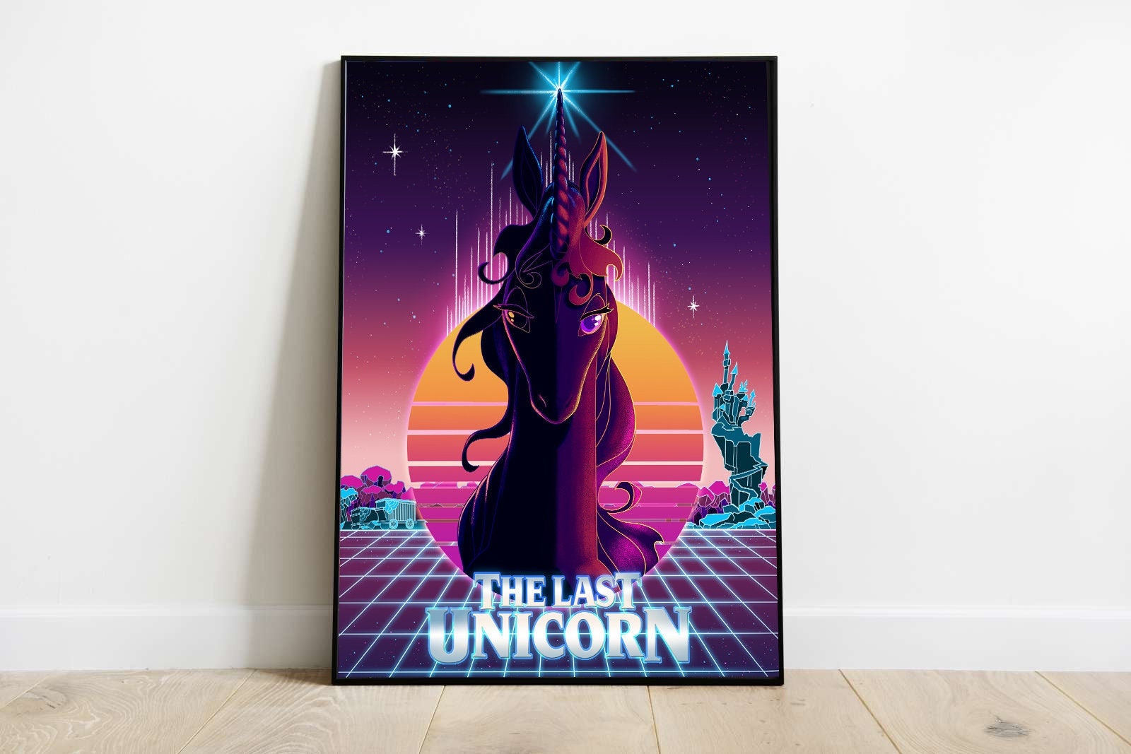 Last Unicorn Synthwave Retro Poster - Etsy