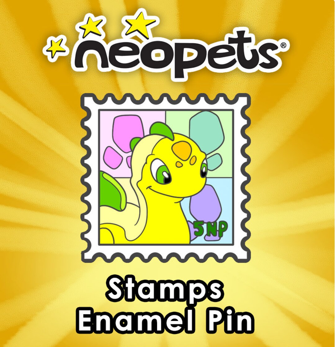 Neopets Stamps Soft Enamel Pins V1 officially Licensed Etsy