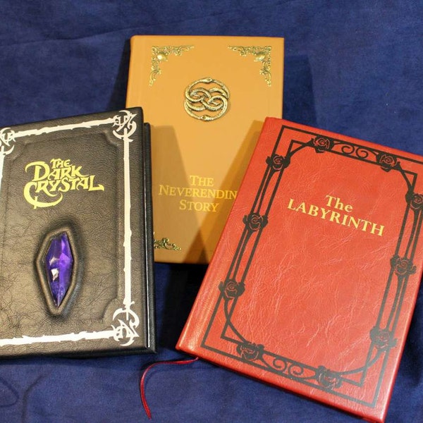 Labyrinth, The Dark Crystal, & The Neverending Story - Special Collector's Edition Novelization Leatherbound Book Set