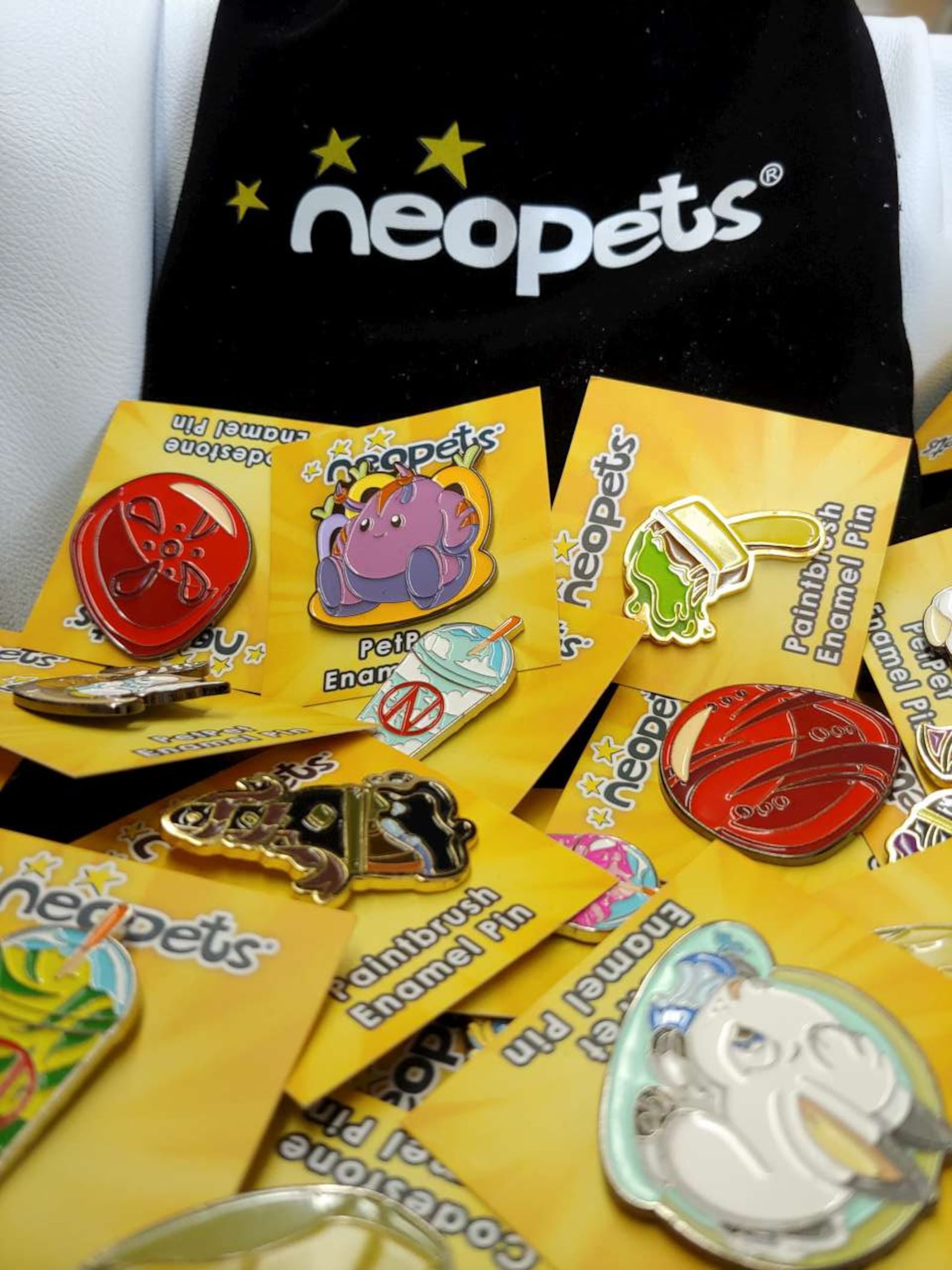 Neopets Paintbrush Enamel Pins V1 officially Licensed Etsy