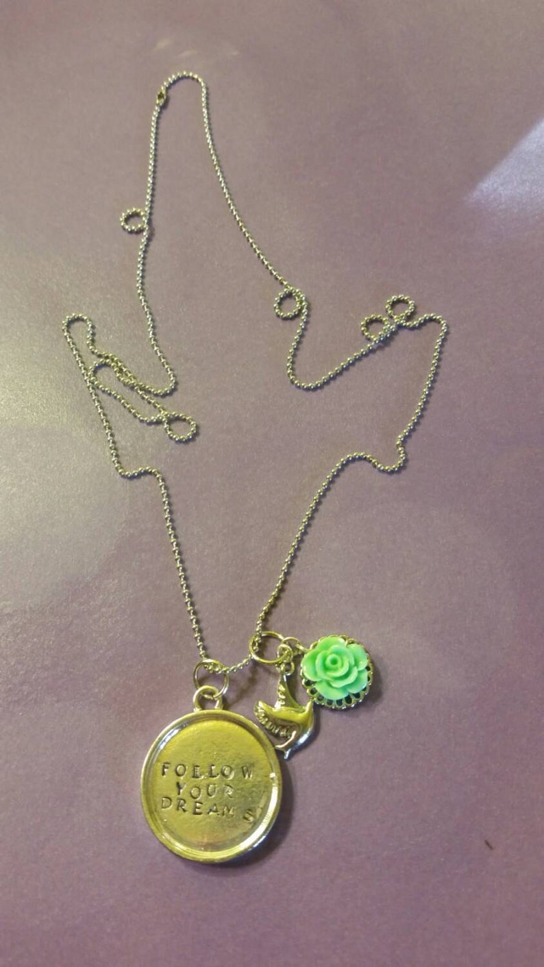 Follow your dreams necklace Etsy
