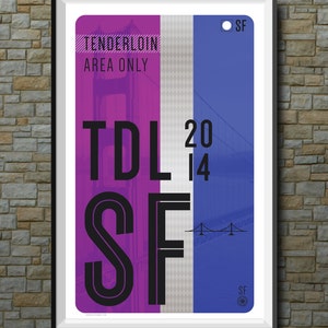 San Francisco Downloadable Muni Poster: Tenderloin