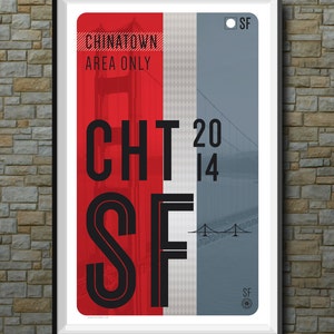 San Francisco Downloadable Muni Poster: Chinatown