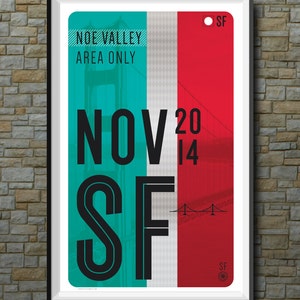San Francisco Downloadable Muni Poster: Noe Valley