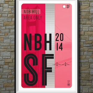 San Francisco Downloadable Muni Poster: Nob Hill