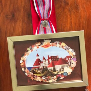 Honeymoon, Hotel Del Coronado 1906. Miniature Print Ornament by Mary Watson Riley