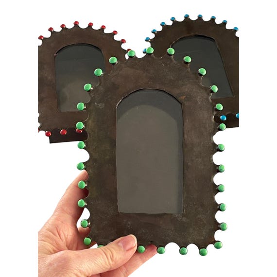 Mexican Tin NICHO, Rustic Shadowbox Frame 6 1/2"H