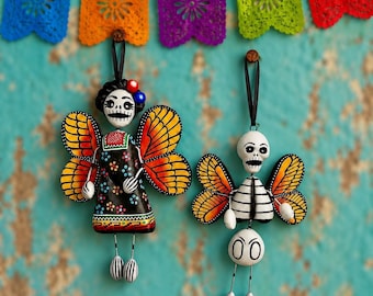 Day of the Dead BUTTERFLY Ornament, Muertos Angel Mariposa