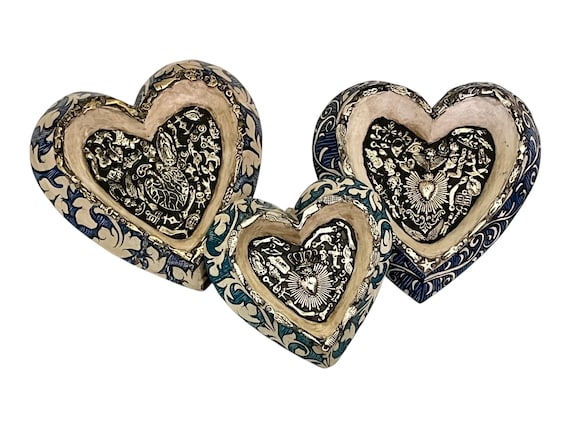 Mexican MILAGROS HEART, Sacred Heart ExVotos Corazon