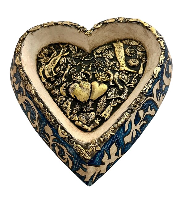 Mexican MILAGROS HEART, Sacred Heart ExVotos Corazon LARGE