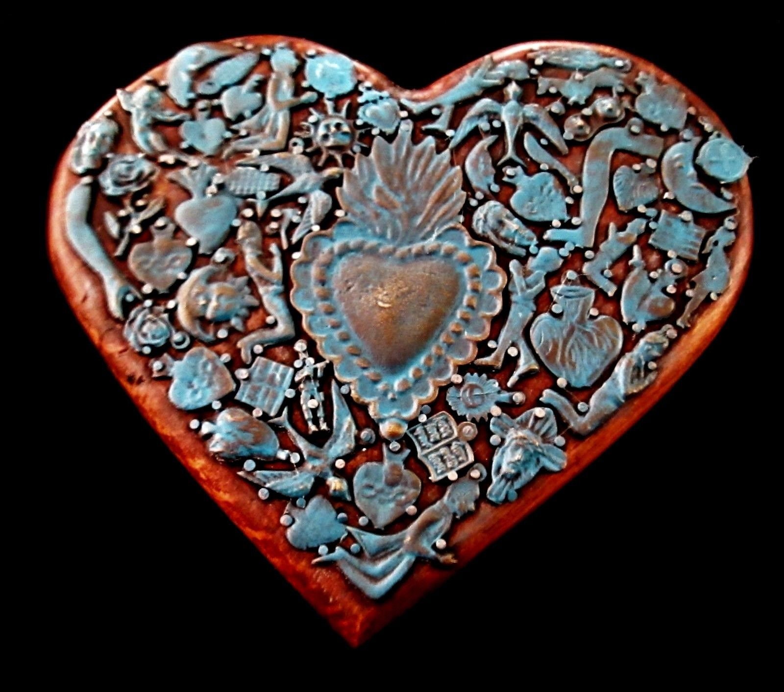 Milagros Heart Frame Turquoise