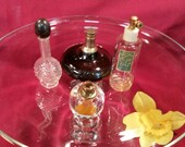 Vintage Perfume Bottles - Instant Collection of 4 Great Bottles - Chypre de Coty and 3 others, Home Bath Decor, TV Movie Prop, Advertising