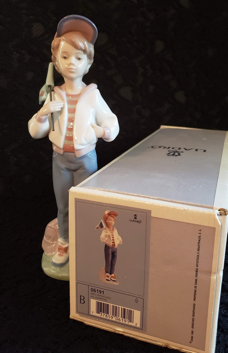 Lladro all American 6191 Boy Baseball Player Etsy UK