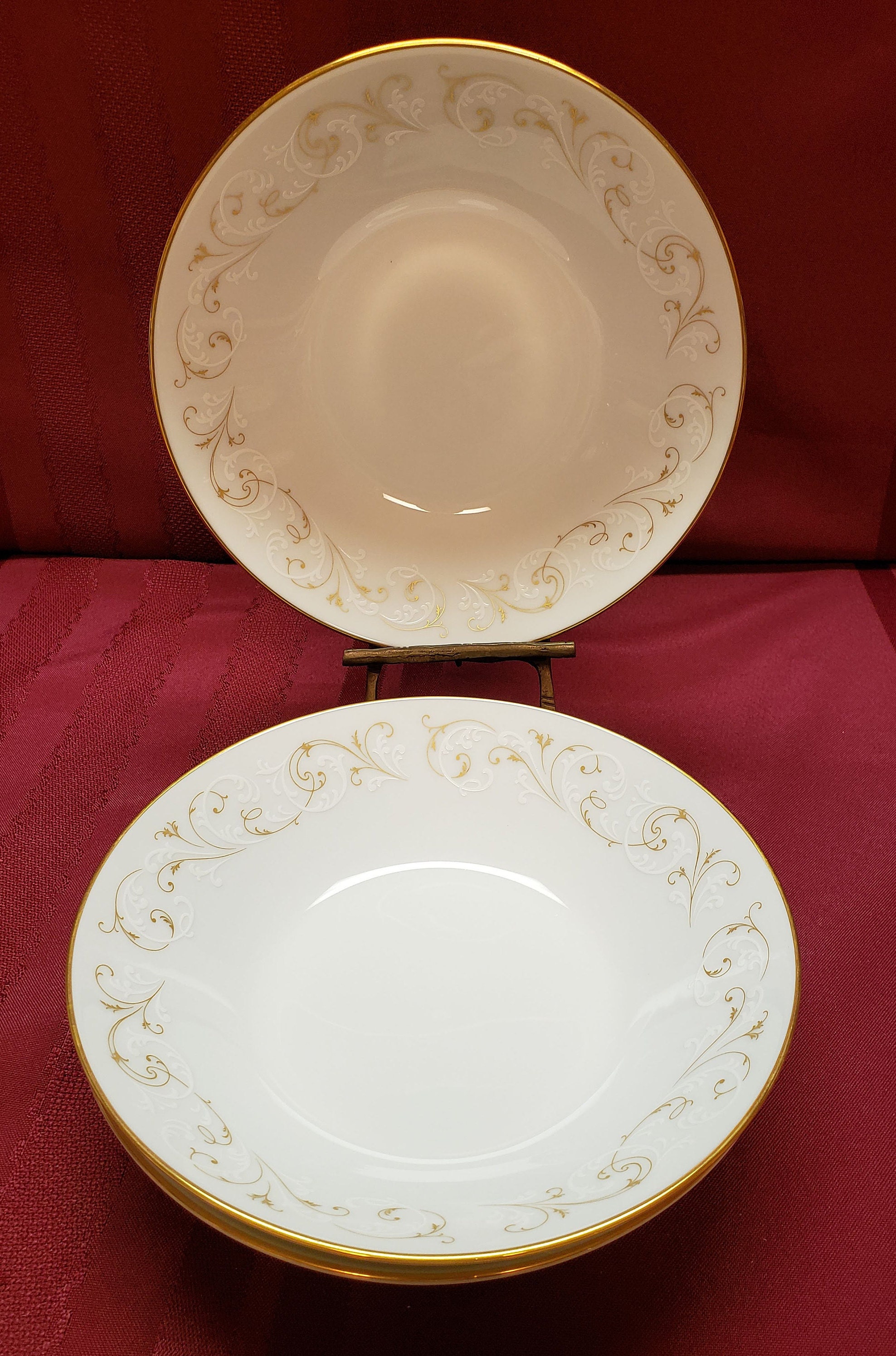 Vintage Noritake DUETTO China Coupe Soup Bowl 6610 Creamy White