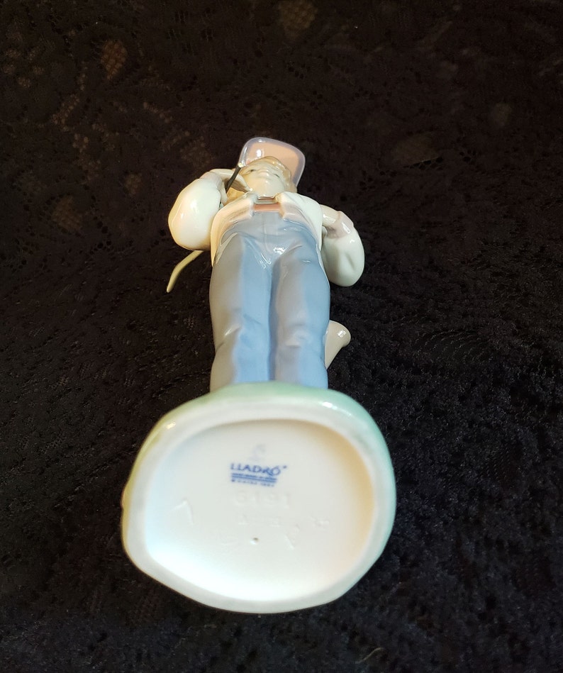 Lladro ALL AMERICAN 6191 Boy Baseball Player Etsy