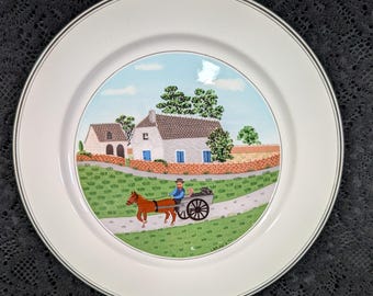 Villeroy & Boch, Going To Market, Diseño NAIF, Plato llano de 25 cm, 28 USD c/u, Rustic Folk, Luxemburgo, Alemania