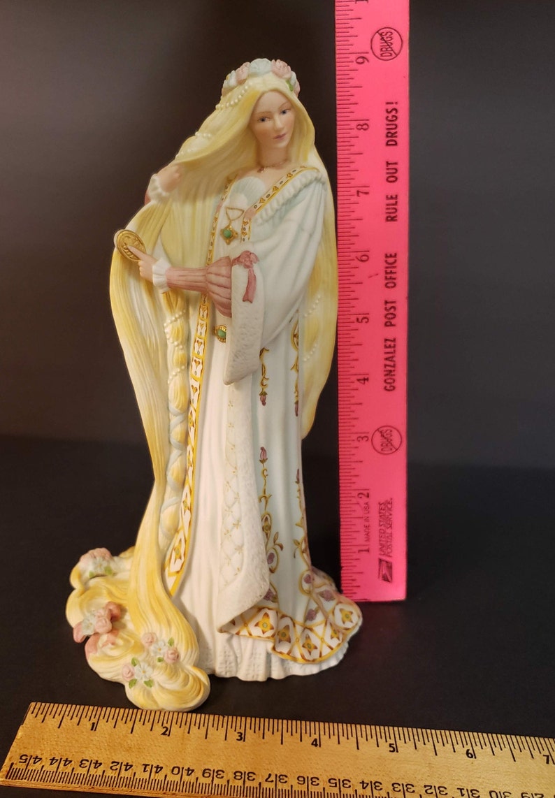 1985 Fairy Tale Mint! Legendary Princess Collection Home Decor Lenox PRINCESS RAPUNZEL FANTASTIC Hand-Painted Bisque Porcelain