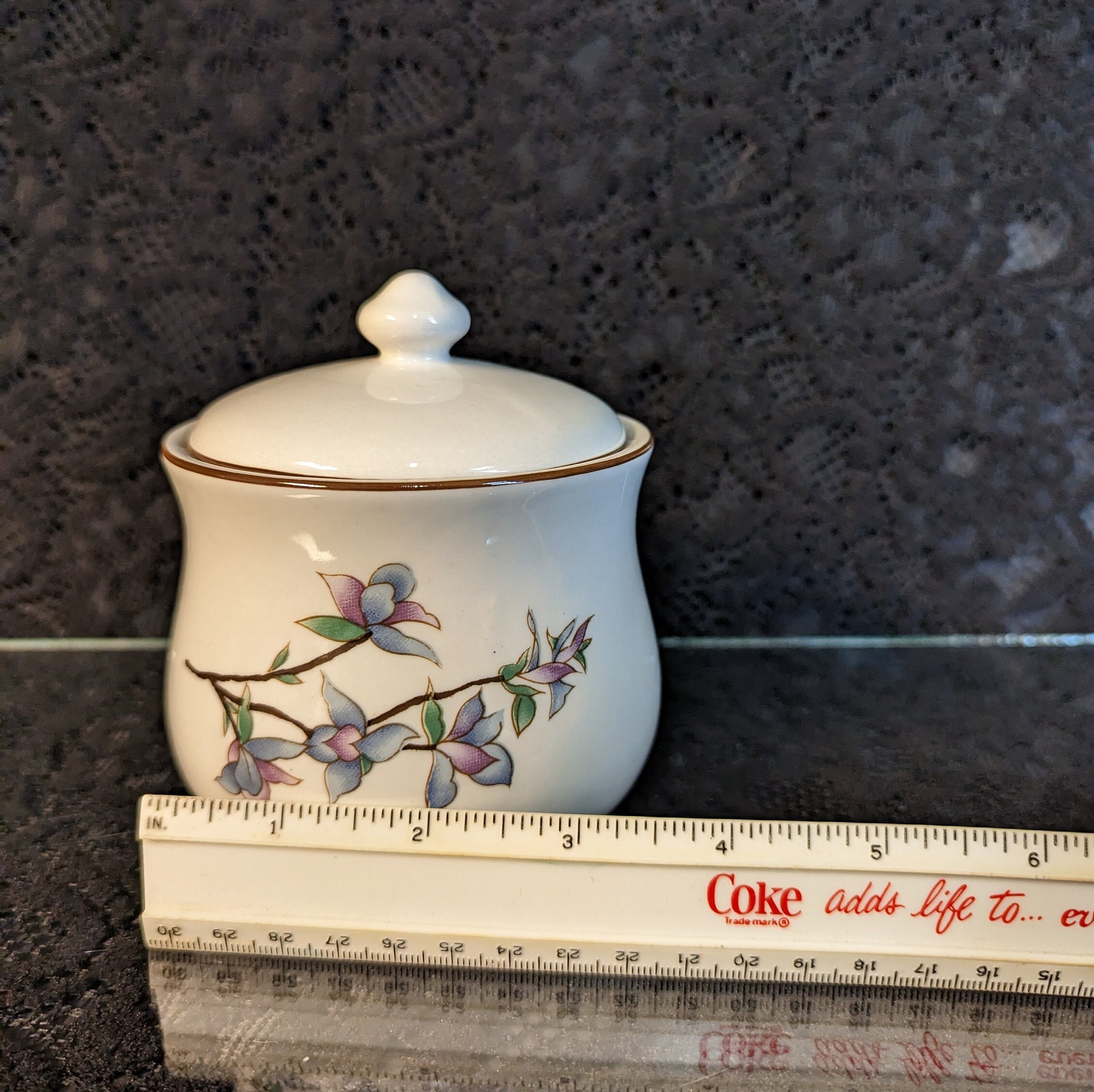 Colorful Woodhill Pattern China by Citation Covered Sugar Etsy