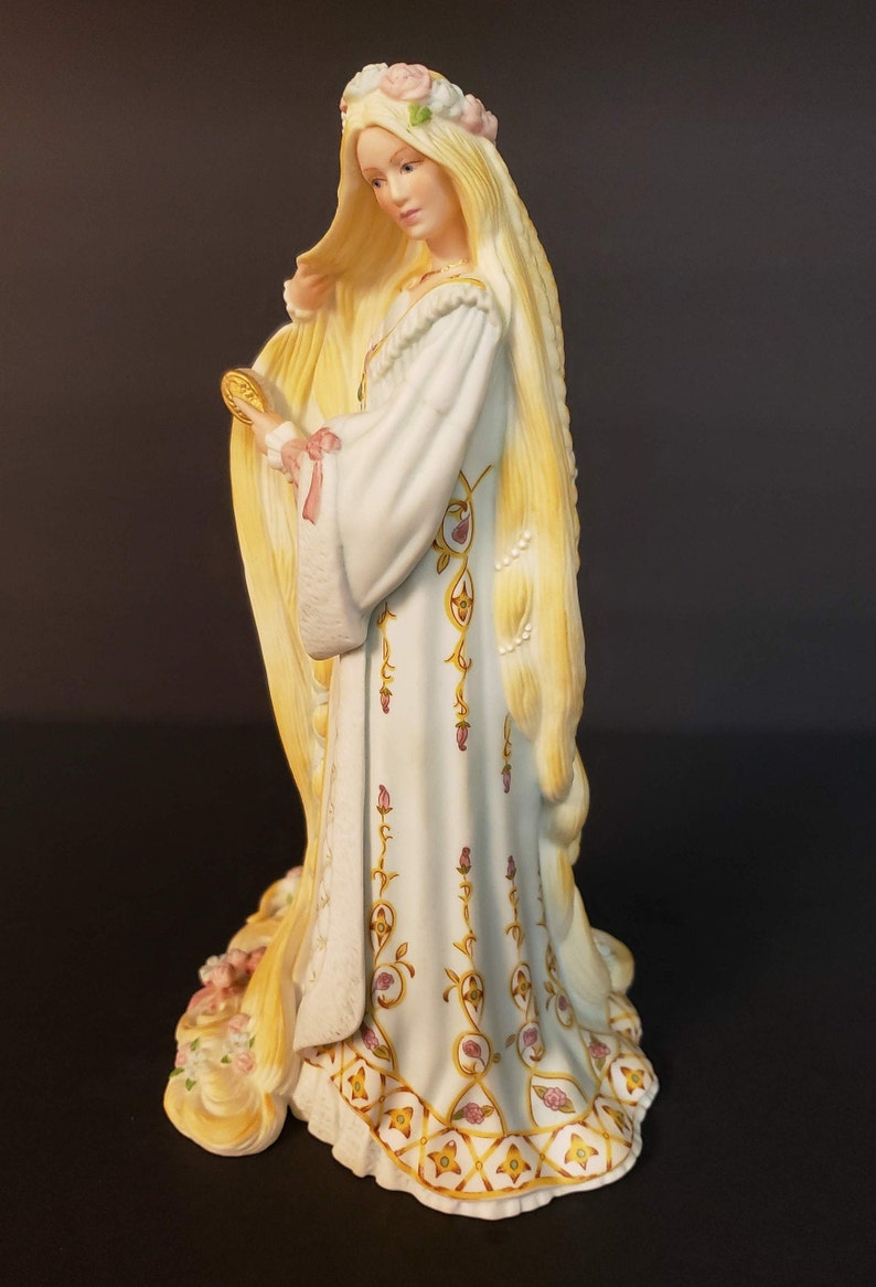1985 Fairy Tale Mint! Legendary Princess Collection Home Decor Lenox PRINCESS RAPUNZEL FANTASTIC Hand-Painted Bisque Porcelain