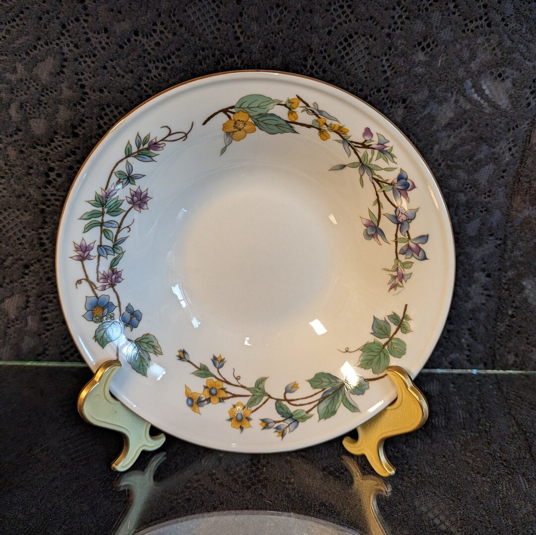 Colorful Woodhill Pattern China by Citation Coupe Bowls 7 Etsy