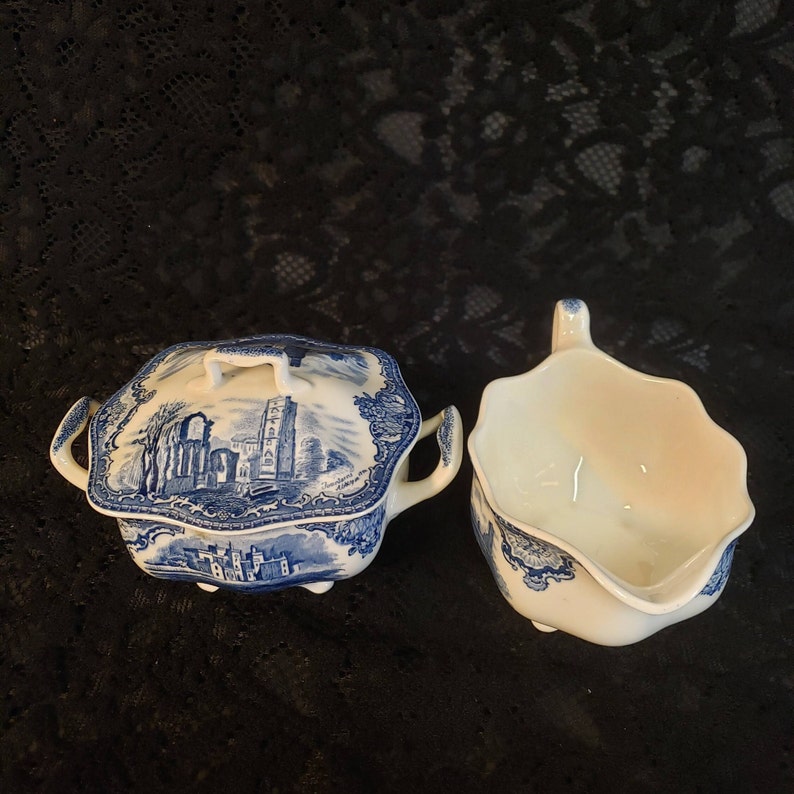 Johnson Brothers Old Britain Castles Stoneware Blue Etsy