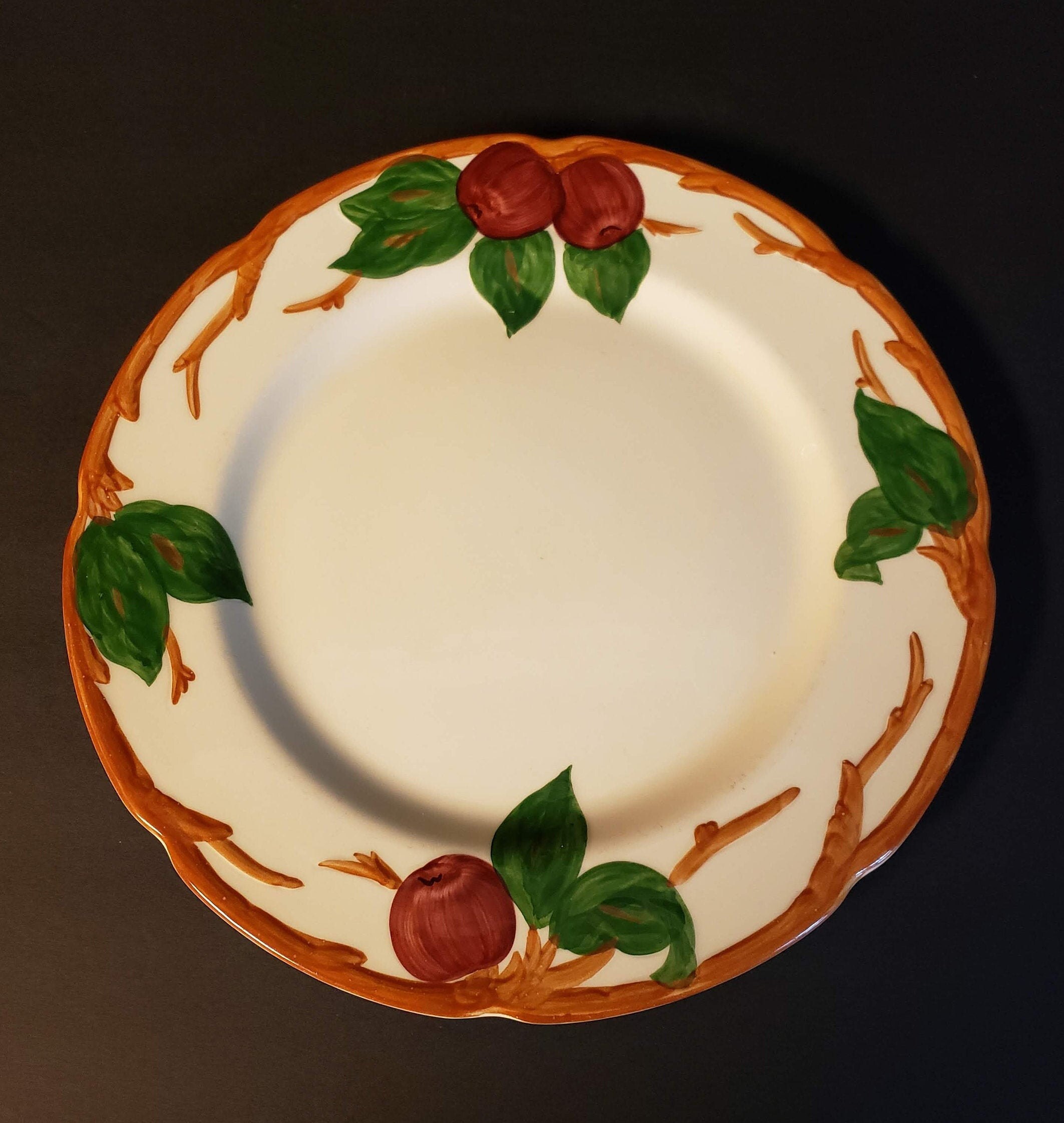 FRANCISCAN Ware Apple Pattern 10 5/8 Dinner Plate Etsy