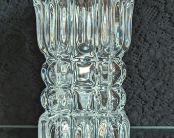 Jarrón de cristal Orrefors, Sven Palmquist, años 60 MCM danés moderno