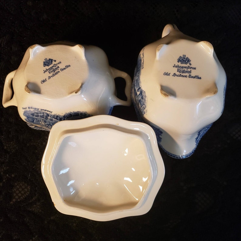 Johnson Brothers Old Britain Castles Stoneware Blue Etsy