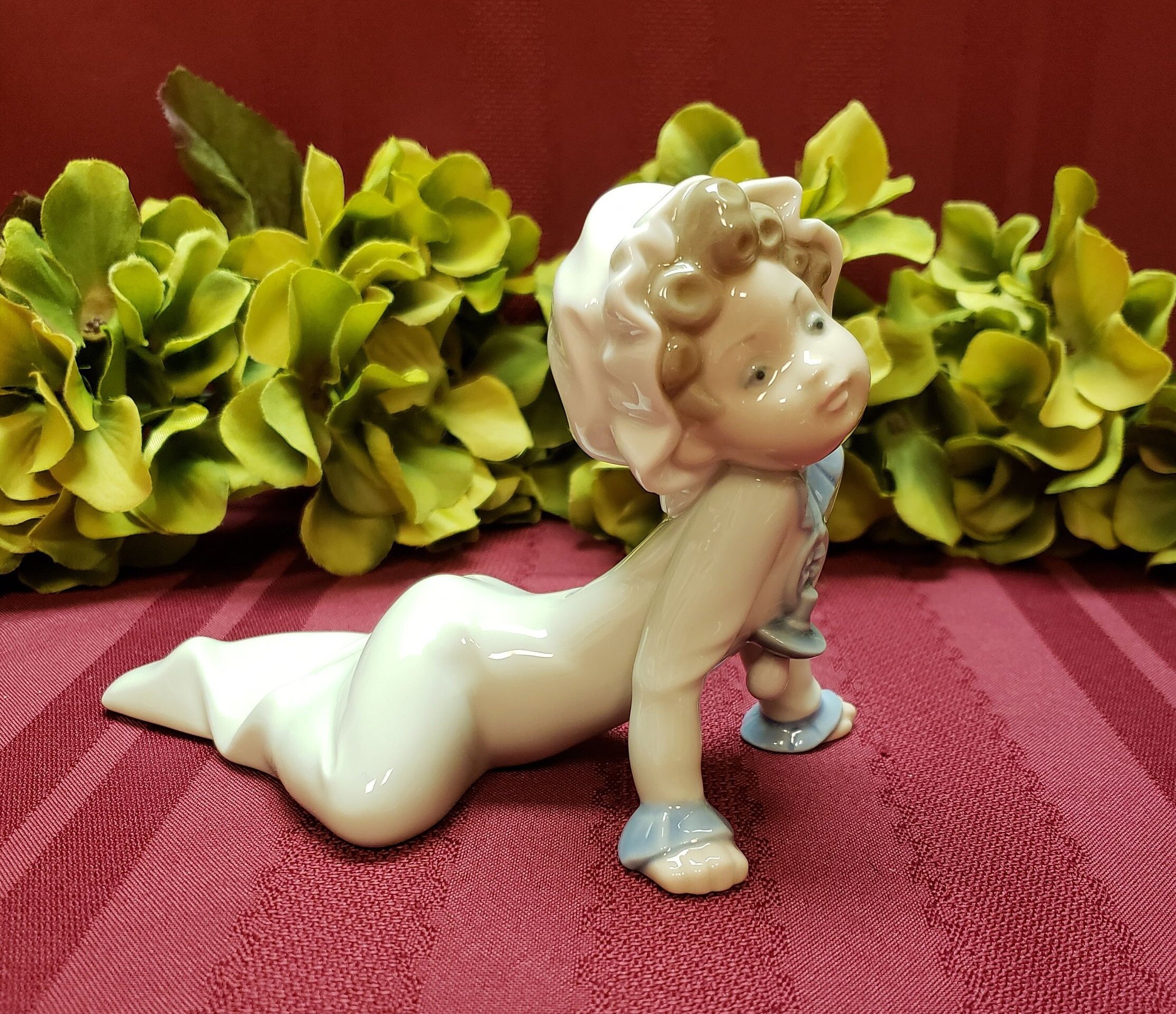 Vintage Torralba Porcelain Figurine Girl Holding Puppy Made in Spain Replacement Discounted VintageFindsFound