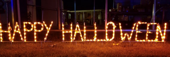 Happy Halloween Yard Sign Fall Festival Fun Outdoor Holiday Etsy
