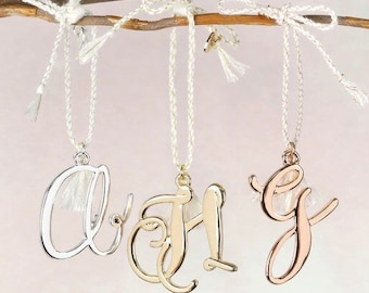 Initial Letter charms for Tree, bottle , gift bag