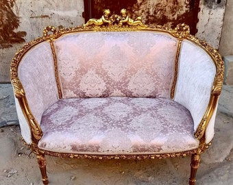 French Settee French Sofa Vintage Furniture Vintage Settee Antique Baroque Furniture Rococo Interior Design Vintage