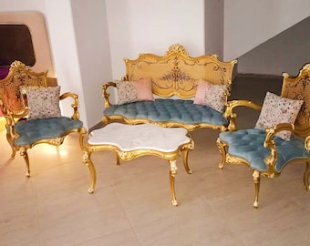 Set *4 Piece Set Available* French Style Vintage furniture Victorian furniture Rococo French Interior Design Baroque