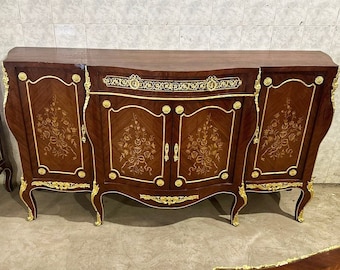 French Louis XVII Style Big Commode Furniture Vintage 24k Gold Copper *Only one available*