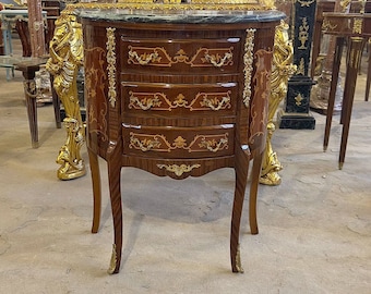Commode Furniture Louis XV Style Commode French Nightstand Furniture Vintage commode Small comode Gotic Style