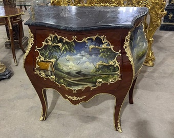 Commode French Louis XV Style Furniture Vintage commode Small comode Gotic Art