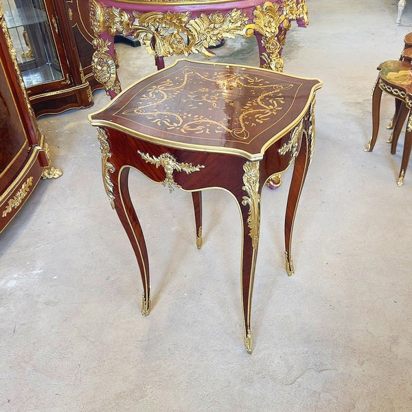 French Louis XV 24k Gold Table *2 available* Antique table Gothic furniture Antique furniture French antiques Gold 24k furniture