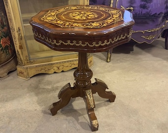 Baroque side table *A pair* Antique table Gothic furniture Antique furniture French antiques Gold 24k furniture