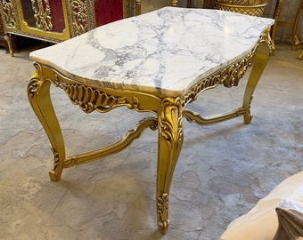 French table French Gothic Antique table Gothic furniture Antique furniture French antiques Gold 24k furniture