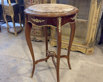 French Table Marble *A pair* Antique table Gothic furniture Antique furniture French antiques Gold 24k furniture